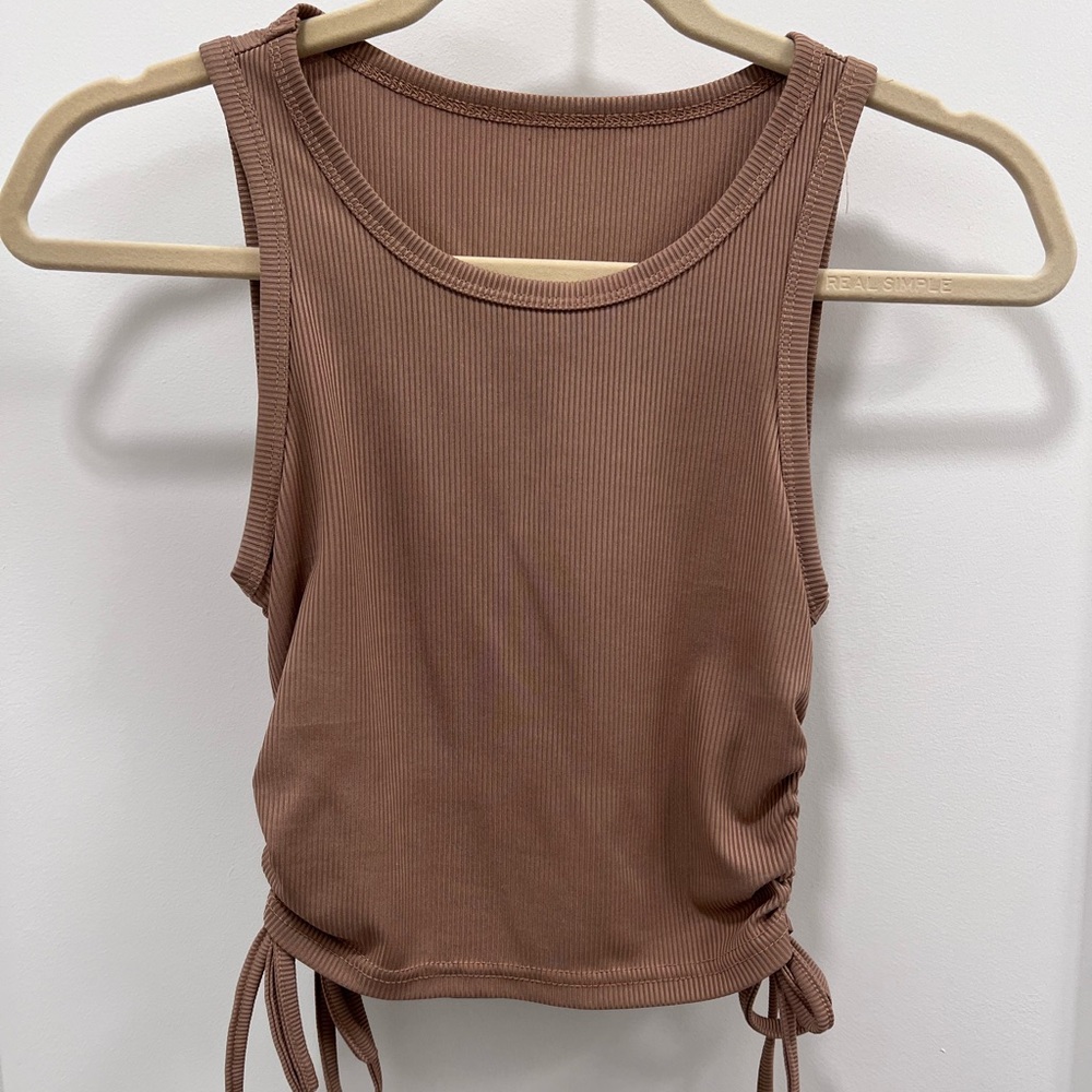Crop top with tie detail